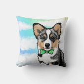 KiniArt Merle Corgi Kussen (Voorkant)