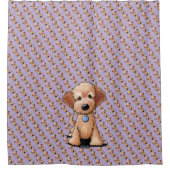 KiniArt Mini Goldendole Douchegordijn (Voorkant)