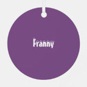 KiniArt Mini Schnauzer Metalen Ornament (Achterkant)