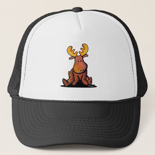 KiniArt Moose Trucker Hat Pet (Voorkant)