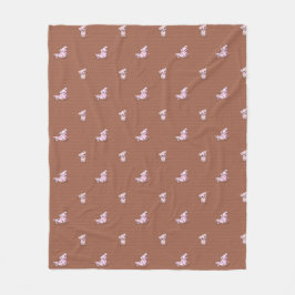 KiniArt Mud Bath Pigs Fleece Blanket Deken