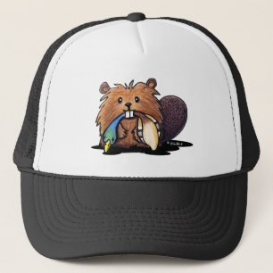 KiniArt Muts met Cute Beaver Trucker Pet