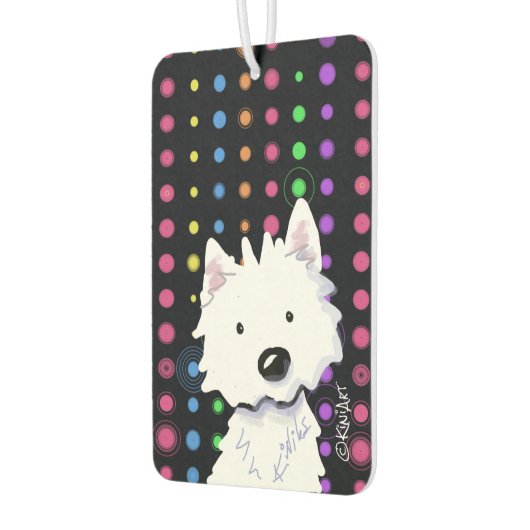 KiniArt Nachtclub Westie Luchtverfrisser (Links)