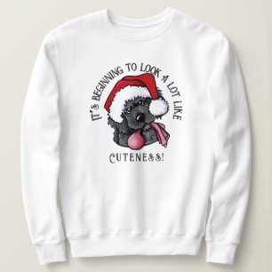 KiniArt Newfoundland Puppy Kerstshirt Trui