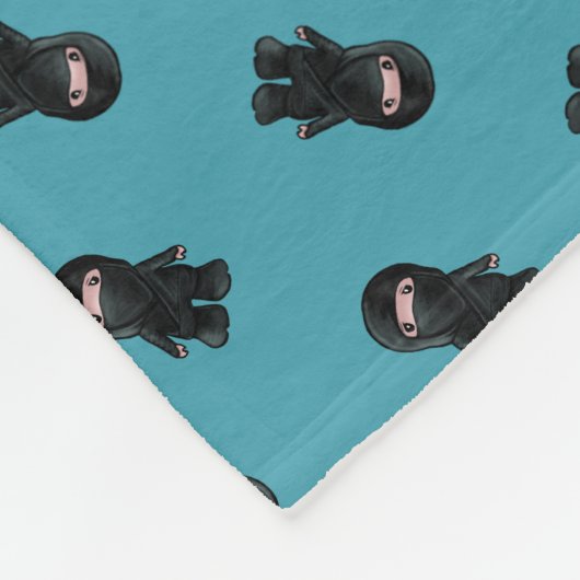 KiniArt Ninja Fleece Deken (Hoek)