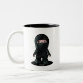 KiniArt Ninja Tweekleurige Koffiemok (Links)