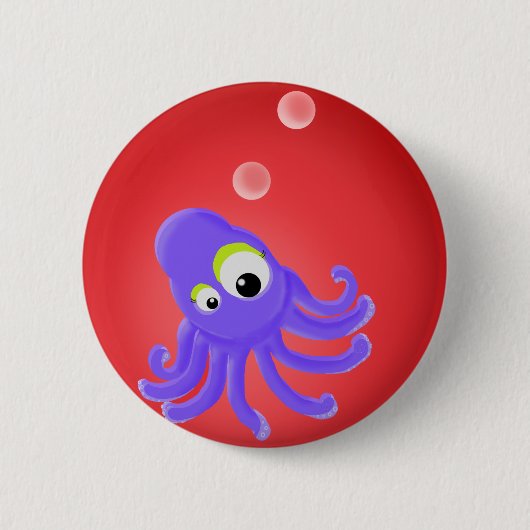 KiniArt Octopus Button (Voorkant)