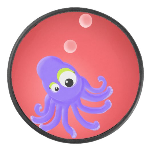 KiniArt Octopus Hockey Puck (Voorkant)