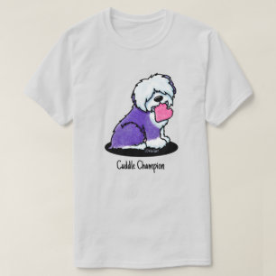 KiniArt Old English Sheepdog T-shirt