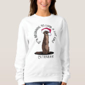 KiniArt Otter-kerstshirt Trui (Voorkant)