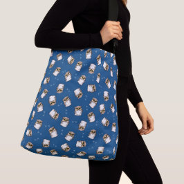 KiniArt Owl All-Over Print Apron Crossbody Tas