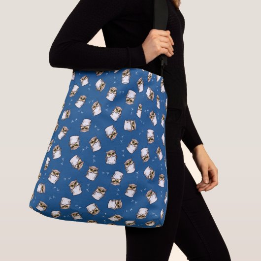 KiniArt Owl All-Over Print Apron Crossbody Tas (Dichtbij)