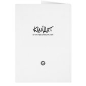 KiniArt Owl Persoonlijk Wenskaart (Achterkant)