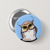KiniArt OWL Ronde Button 5,7 Cm (Voorkant /achterkant)