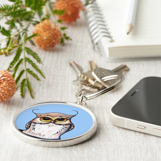 KiniArt OWL Sleutelhanger (Zijkant)