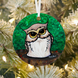 KiniArt Owl T-Shirt Metalen Ornament