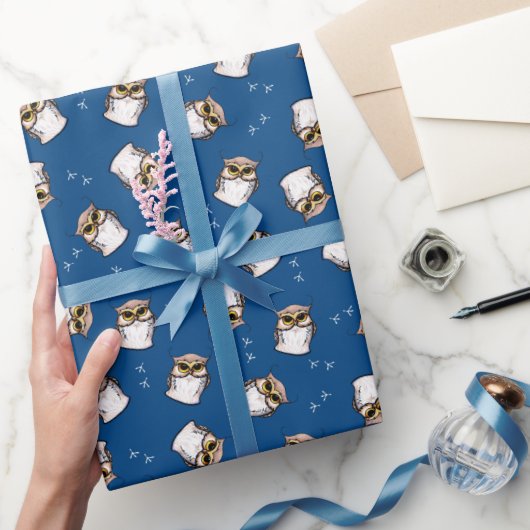 KiniArt Owl Wrapping Paper Cadeaupapier (Geschenken)