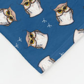 KiniArt Owls Fleece Blanket (Hoek)