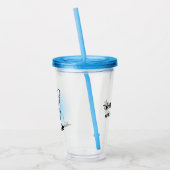 KiniArt Paars Lover Westie Acryltumbler Acryl Drinkbeker (Links)