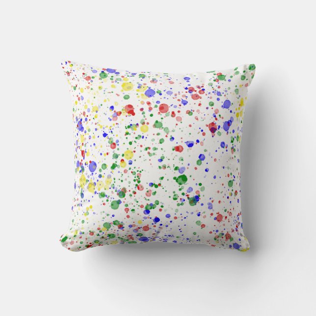 KiniArt Paint Splatter Artist Kussen (Voorkant)