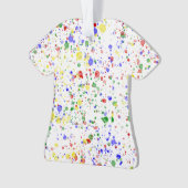 KiniArt Paint Splattered Painter's T-Shirt Ornament (voorkant)