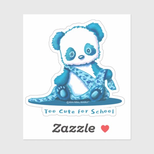 KiniArt Panda Cub Sticker (Vel)