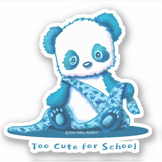 KiniArt Panda Cub Sticker (Voorkant)