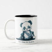 KiniArt Panda Cub Two-Tone Coffee Mok (Links)