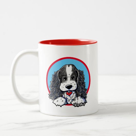 KiniArt Parti Cocker Spaniel Mok (Links)