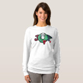 KiniArt Parti Doodle Kerstvreugde T-shirt (Voorkant volledig)