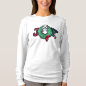 KiniArt Parti Doodle Kerstvreugde T-shirt (Voorkant)