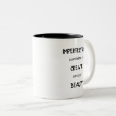 KiniArt Patches Calico Kitten Tweekleurige Koffiemok (Voorkant rechts)