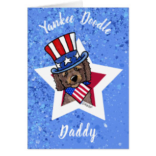 KiniArt Patriotische Doodle Wenskaart