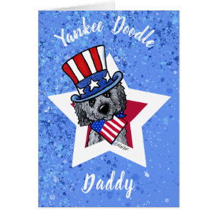 KiniArt Patriotische Doodle Wenskaart