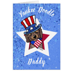 KiniArt Patriottische Doodle Wenskaart