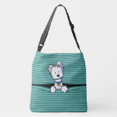 KiniArt Peek-a-boo Westie Crossbody Tas (Achterkant)