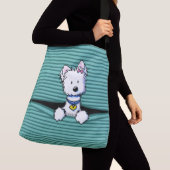 KiniArt Peek-a-boo Westie Crossbody Tas (Dichtbij)