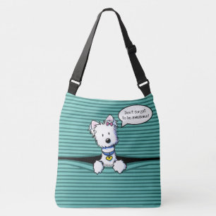 KiniArt Peek-a-boo Westie Crossbody Tas