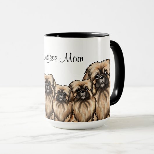 KiniArt Pekingese Mok (Voorkant rechts)