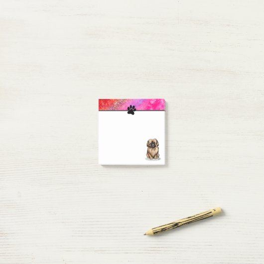 KiniArt Pekingese Post-it® Notes (Op bureau)