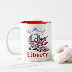 KiniArt Petcature LIBERTY Portrait Tweekleurige Koffiemok