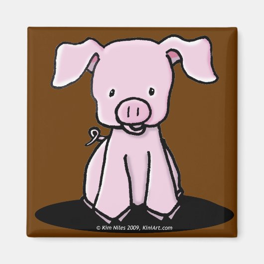 KiniArt Piglet Magnet (Voorkant)