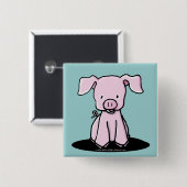 KiniArt Piglet Pin Button (Voorkant /achterkant)