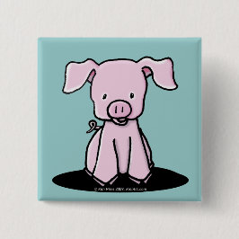 KiniArt Piglet Pin Button