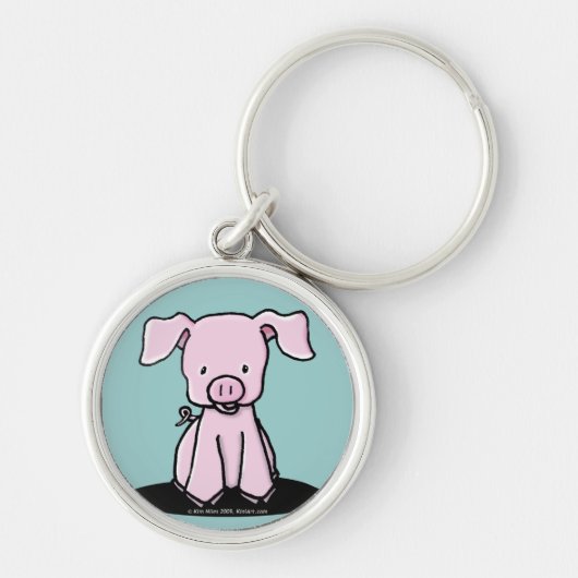 KiniArt Piglet-Sleutelhanger Sleutelhanger (Voorkant)