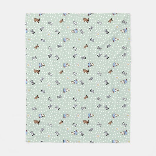 KiniArt Pit Bull Fleece Blanket (Voorkant)