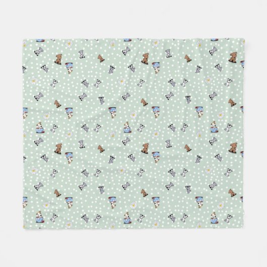 KiniArt Pit Bull Fleece Blanket (Voorkant (Horizontaal))