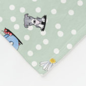 KiniArt Pit Bull Fleece Blanket (Hoek)