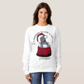 KiniArt Pitbull-kerstshirt Trui (Voorkant volledig)