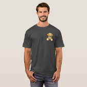 KiniArt Pocket Golden Retriever T-shirt (Voorkant volledig)